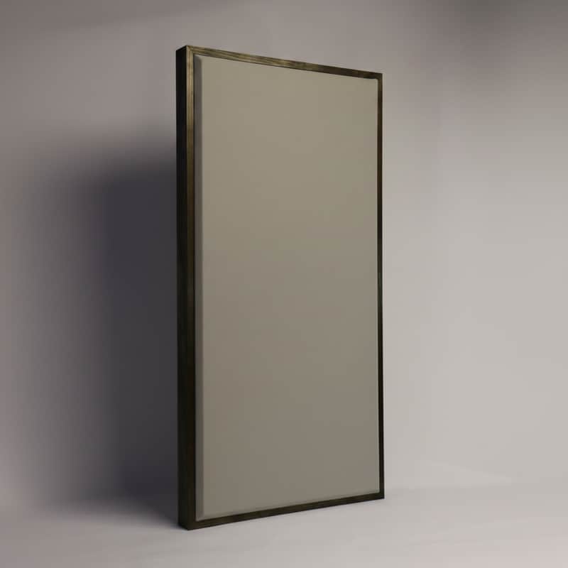 Custom Framed Acoustic Wall Panel | Aluminum Fabric & Walnut Wood Frame | Furniture-Quality Sound Absorbing Panel | Recording Studio, Home Studio, Mixing Room, Podcast Studio, Home Theater, Listening Room, Office & Vocal Booth | Made in USA image 1