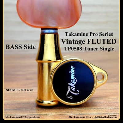 Takamine Pro Series Vintage FLUTED TP0508 Tuner SINGLE Not a set / BASS Side / 6 String image 7