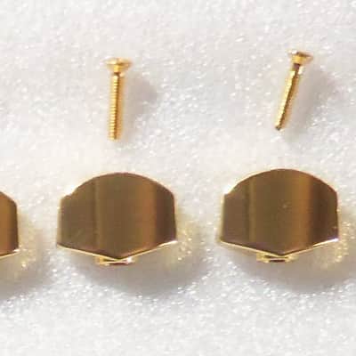 Hipshot® D07 Gold Tuner Buttons (6) With Gold Mount Screws~Hipshot Packaged~USA~New image 1