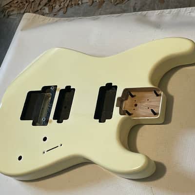2017 Charvel Mexico San Dimas Pro Mod 2H White/Cream Guitar Body Floyd Ready image 2
