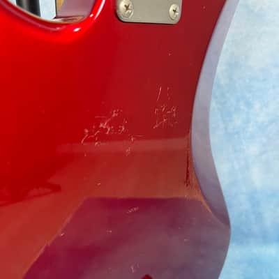 1993 Fender Japan PB-38 Standard Precision Bass Candy Apple Red, MIJ imagen 20