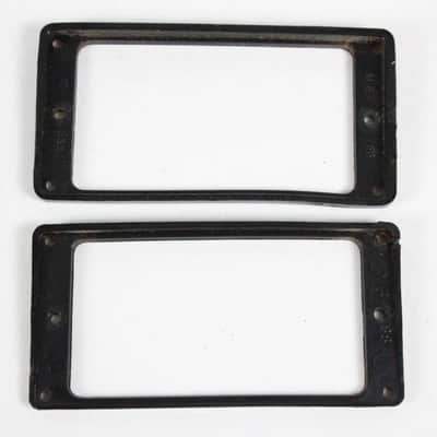 1974 Gibson Vintage Les Paul/L6-S/SG/ES Pickup Rings SET Humbucker Black 1970s USA image 5
