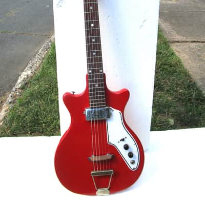 Valco Tosca Guitar, 1960's, Red Finish, Kluson Tuners, Kay Case image 2