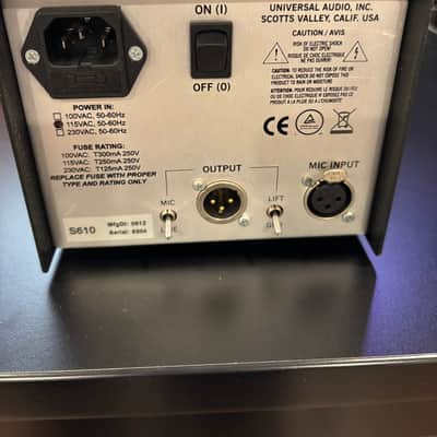 Universal Audio Solo/610 Desktop Tube Mic Preamp 2006 - Present - Black image 2