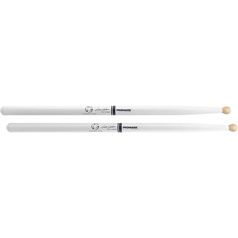 Pro-Mark TXDC17W-WHITE American Hickory Scott Johnson Marching Drum Sticks image 1