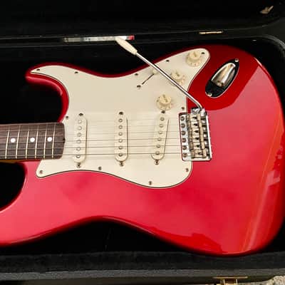 Fernandes Strat 90’s - Cherry Red with OHSC image 11
