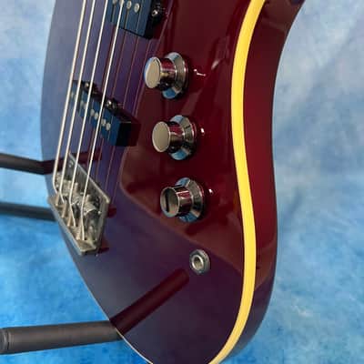 2010 Fender Japan AJB Aerodyne Jazz Bass Old Candy Apple Red, MIJ image 11
