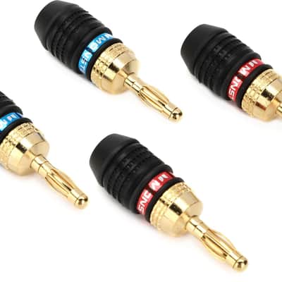 Monster XP QuickLock Self-crimping Banana Plug Connectors - Pack of 4 image 1
