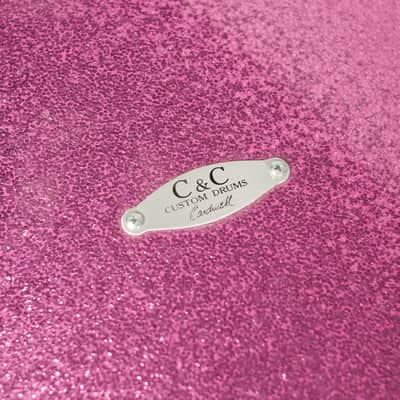 C&C Purple Sparkle Drum Set (14x28 - 10x14 - 16x18) owned By J Mascis image 5