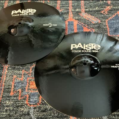 Paiste 14" Color Sound 900 Black Heavy Hi-Hats image 2