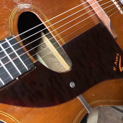 One of a kind French Jazz manouche left handed Siro Burgassi Grand model from 1945 Paris image 13