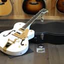 2016 Gretsch G5420TG Electromatic w/ Bigsby Hollow-Body Electric Guitar White + OHSC