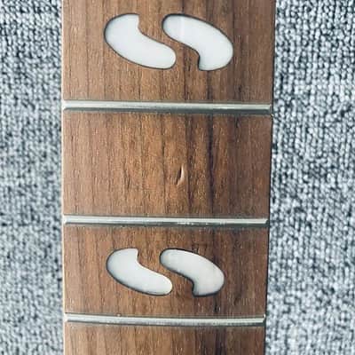 Blue 4 String Bass Basswood Body with Maple Neck image 6