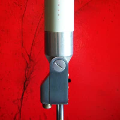 Vintage RARE 1960's Turner 44D / 466 dynamic microphone High Z Satin Chrome w cable 33D 22D 77A image 11