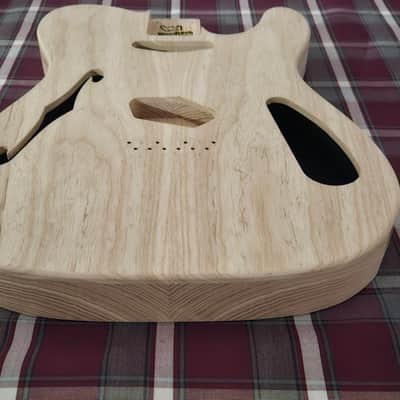 Woodtech Routing - Swamp Ash/Swamp Ash Telecaster Thinline Body - Unfinished image 3