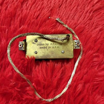 DiMarzio DP104 Super II 1977 - Double Black - 2 Conductor - Brass Baseplate - Not Functioning Both Coils Open image 3