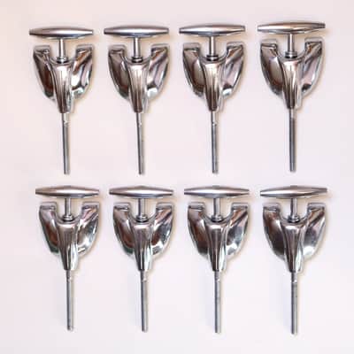 (10) Gretsch Bass Drum Tension Rods & Claws - 1960s / MINT CONDITION - INSPECTED & TESTED image 3
