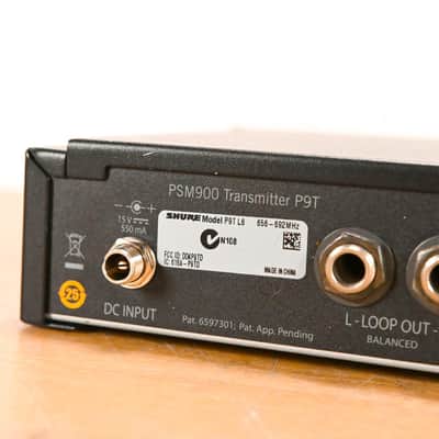 Shure PSM 900 Wireless IEM System L6 Band: 656-692 MHz (NO POWER SUPPLY) CG0153Q image 9