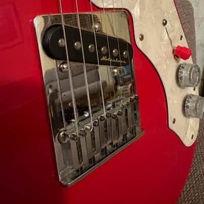 Fernandes TE-3 Telecaster Thinline Red modded MIJ Japan image 4
