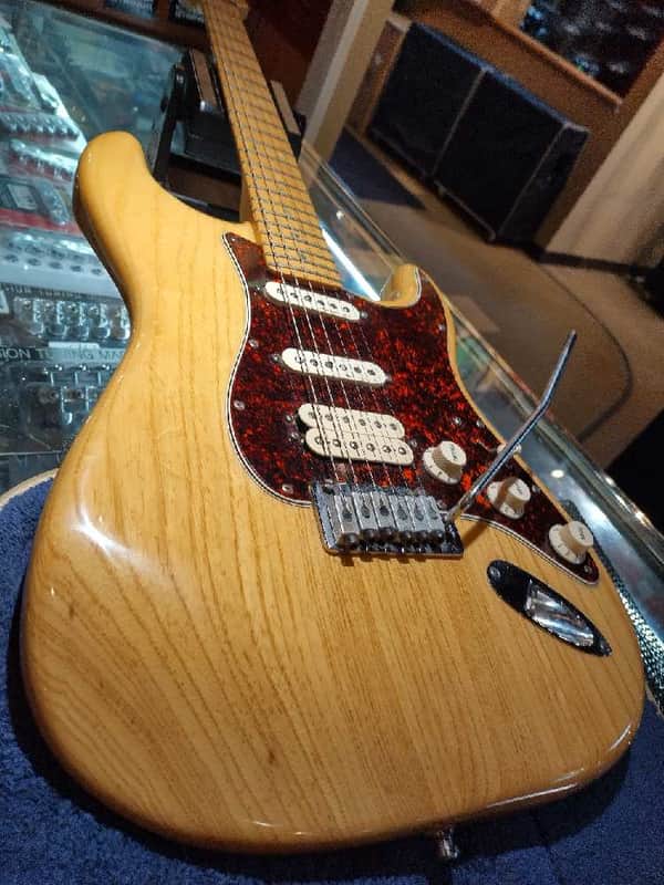 2000 Fender American Deluxe Fat Stratocaster Natural Ash Maple Mini Floyd Rose OHSC Free Ship! image 1