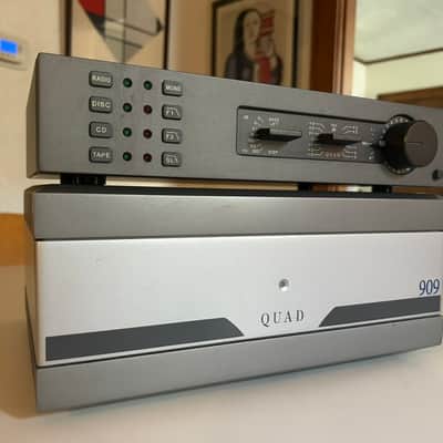 RARE Quad 909 Power Amp and 34 Preamp Audiophile Seperates Set, WORKS PERFECTLY image 1