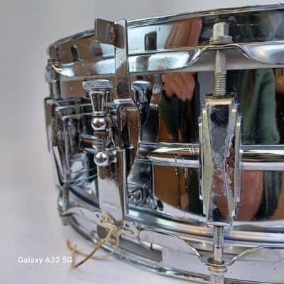 Ludwig Supraphonic 5x14"Snare Drum Blue/Olive #928722 10Lug Chicago Vintage 1972 image 6