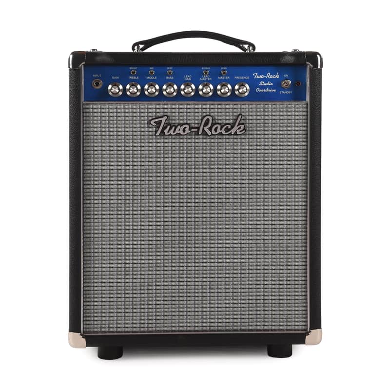 Two Rock Studio Overdrive 2-Channel Tube Amp Combo Black Bronco w/ Blue Smoke Cloth Pre-Order image 1