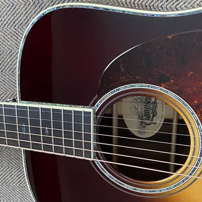 Preston Thompson D-42 Brazilian/Adirondack, Vintage Martin Sunburst, Engraved Tuners, 2020, WOW! image 21