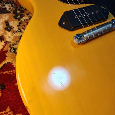 1989 Orville by Gibson Les Paul Junior JR 58 TV Double Cut (LPJ-D) – TV Yellow – Japan MIJ image 10