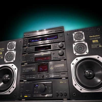 TECHNICS TOWER 🌈RaRe🌈 Vintage Audio Stack + SB-CD710 HiFi Speakers image 2