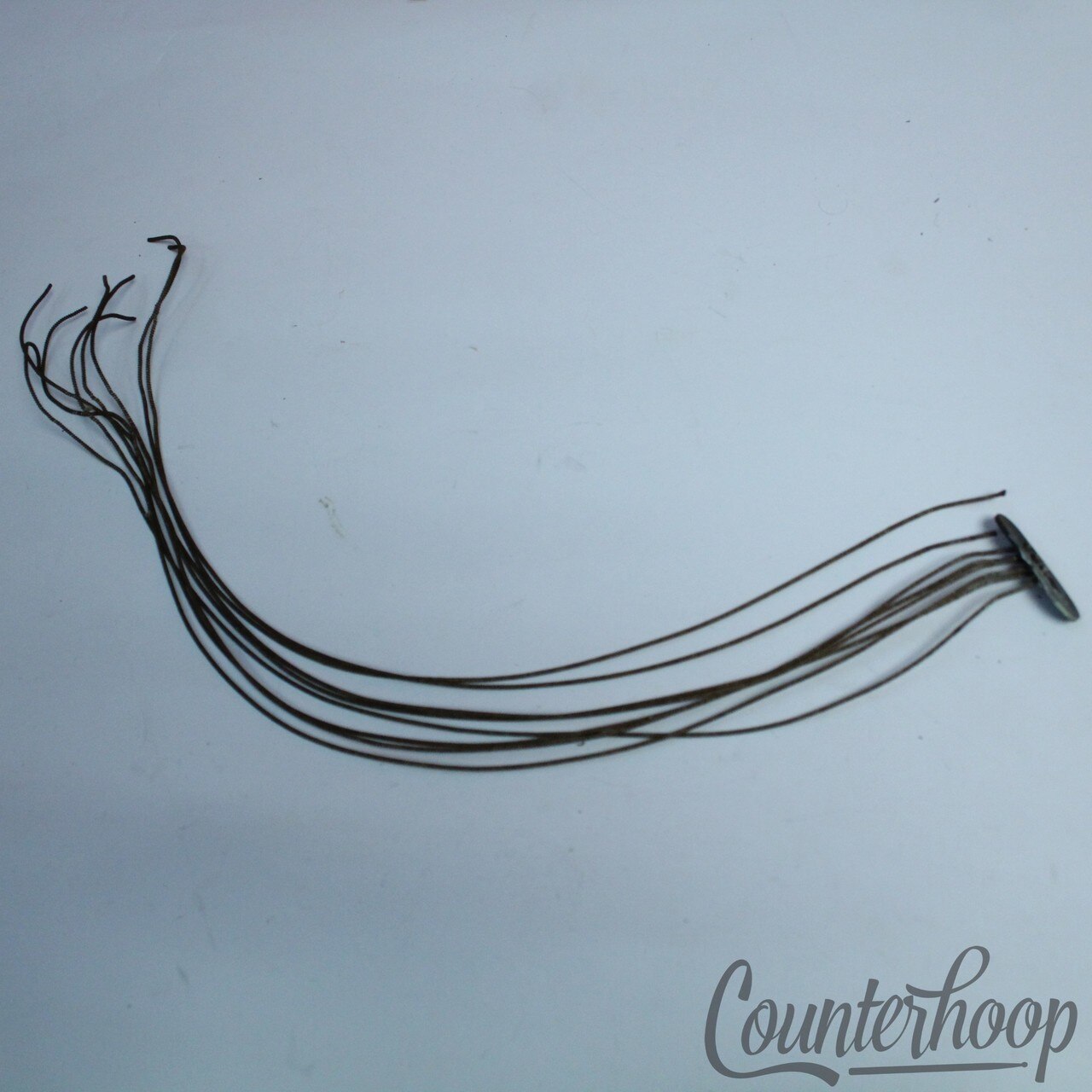 Ludwig Coiled Metal-Cloth 14"Snare Drum Wires/6x Strands Leather Butt Vintage20s — main photograph