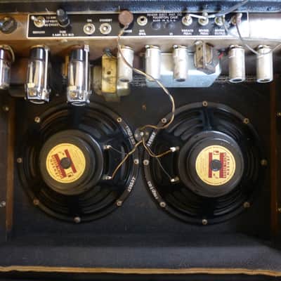 Rare 1964 Blackface Fender Vibrolux Reverb Guitar Amp AA864 Production #3, Serial# A 00745 image 9