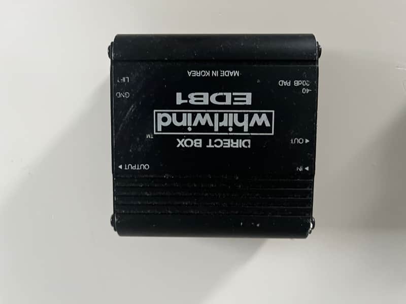 Whirlwind EDB1 Passive Direct Box 2010s - Black image 1