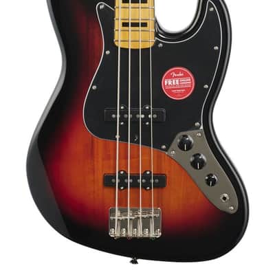 Squier Classic Vibe 70s Jazz Bass Maple Neck 3 Color Sunburst image 3