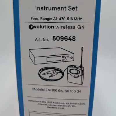 NEW Sennheiser EW 100 G4-Ci 1-A1 Wireless Bodypack Instrument System No. 509648 image 4