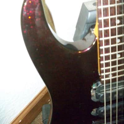 1989 USA Hamer Chaparral Sustainiac  HSH Metallic Purple Sparkle Original Case image 17