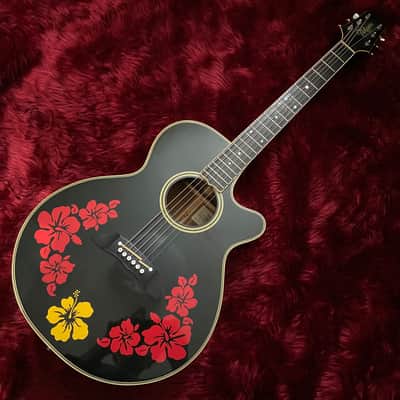 c.1980s Takamine NPT-108 Electric Acoustic Guitars “Black” image 2