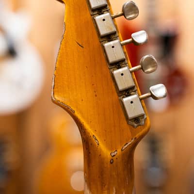 Fender Custom Shop Limited Edition '59 Stratocaster Super Heavy Relic Rosewood Fingerboard Aged Black Chocolate 3 Color Sunburst image 23
