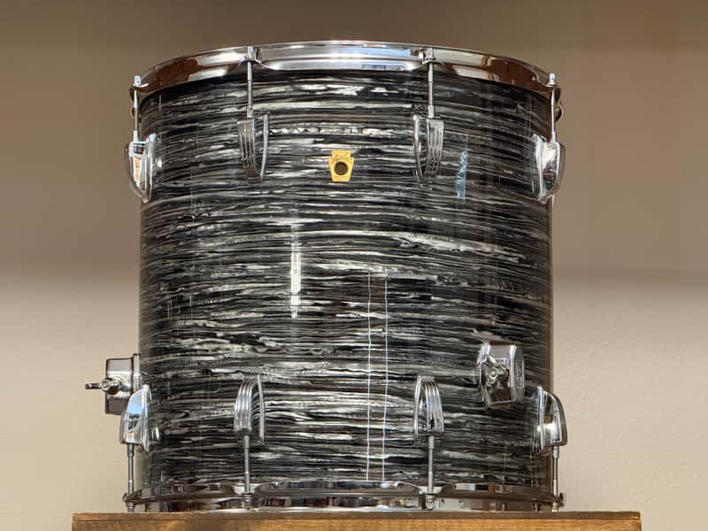 1966 Ludwig Oyster Black Pearl 16x16" Floor Tom image 1