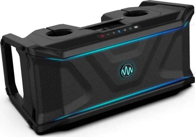 Gemini Floating Pool Speaker — IP67 Waterproof Bluetooth Party Speaker with 20Hr Battery, RGB LED Lights, Cup Holders & Mic/Guitar Inputs (SoundSplash Ultra) image 1