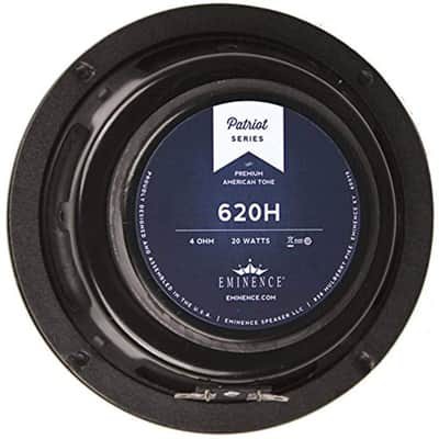 Eminence Patriot 620H 6" Guitar Speaker with Hemp Cone, 20 Watts at 4 Ohms ,Black image 1