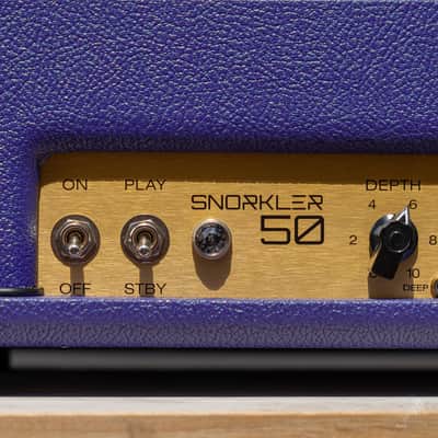 Bogner Snorkler 50 watt EL34 Amplifier head – Purple Tolex image 3