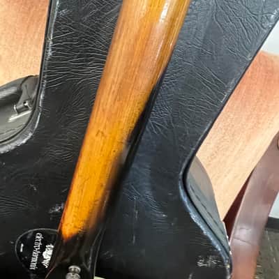 Early 60s Harmony Rocket H54 Hollow Body Guitar Tobacco With Hard Case image 11