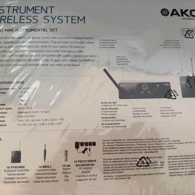 AKG WMS40 Mini Instrumental Set (US25A) Wireless Instrument Bodypack System image 2
