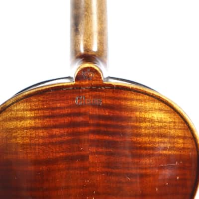 Von Friedrich August Glass Stradivarius 1737 4/4 German Violin w/ Wooden Case image 11