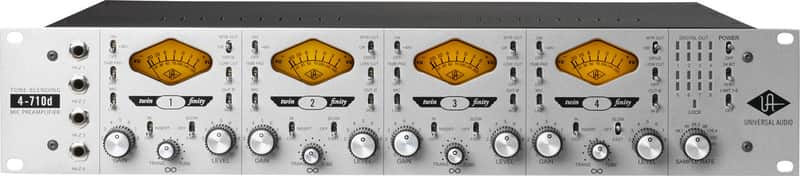 Universal Audio 4-710d Four-Channel Mic Pre w/ Dynamics & A/D image 1