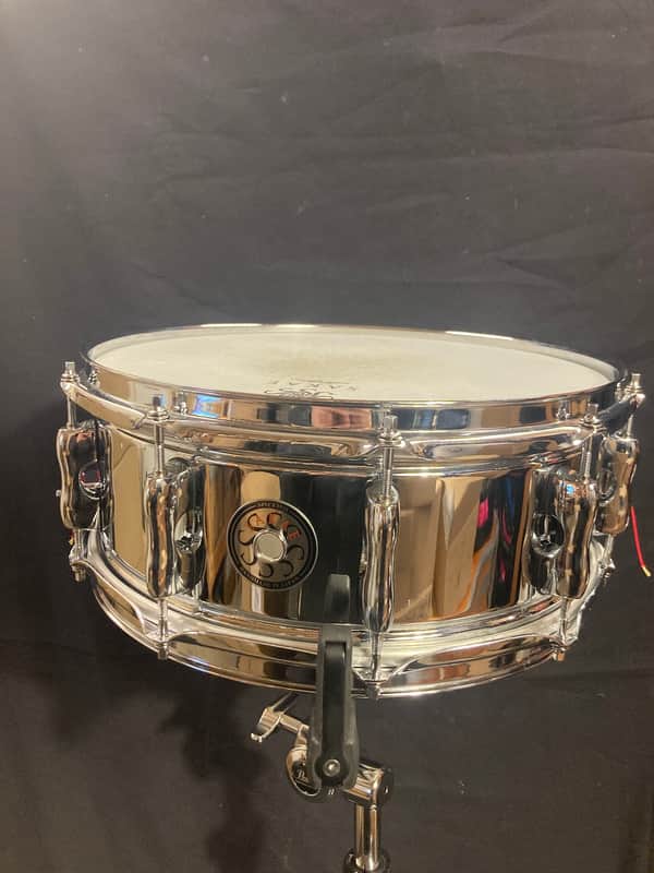 Sakae - 5.5x14" SDM1455T 10-Lug Snare Drum 2016 - Chrome image 1