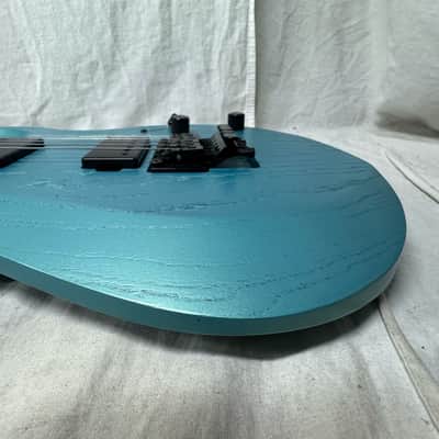 Kiesel A2 6 6-string Guitar with Gig Bag - Blue Mist Metallic image 20