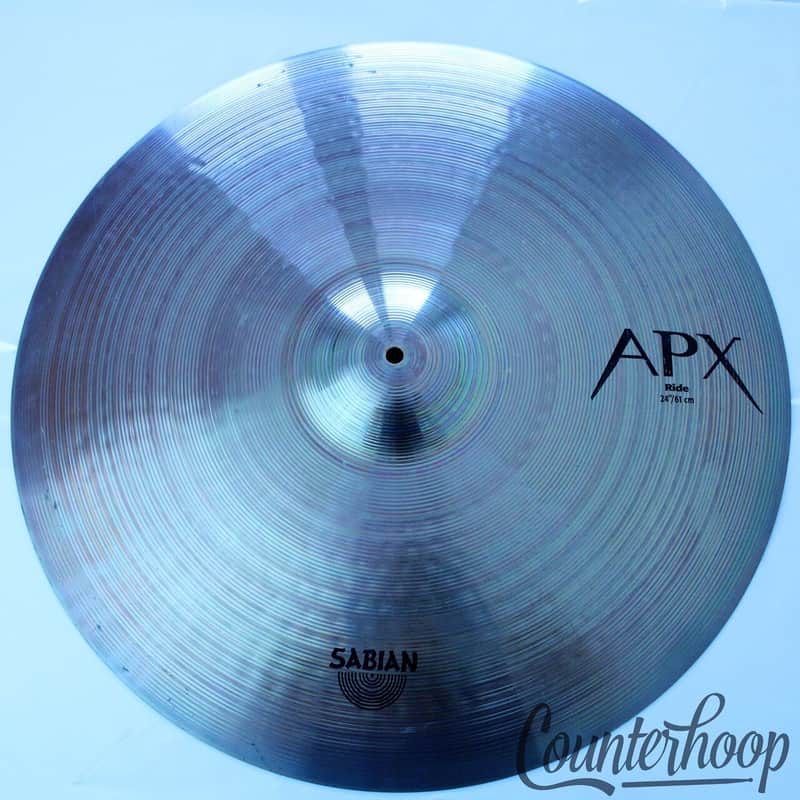 *Sabian 24"APX Ride Cymbal 3354g Thin B8 Bronze Canada 2015 EXC +Sound File* image 1