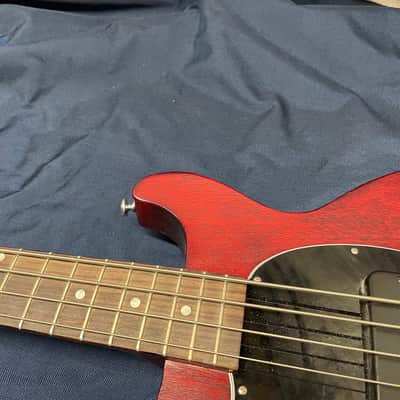Gibson Lefty Left-Handed Les Paul Junior Tribute Double Cut DC 4-string Bass with Gig Bag 2022 image 3